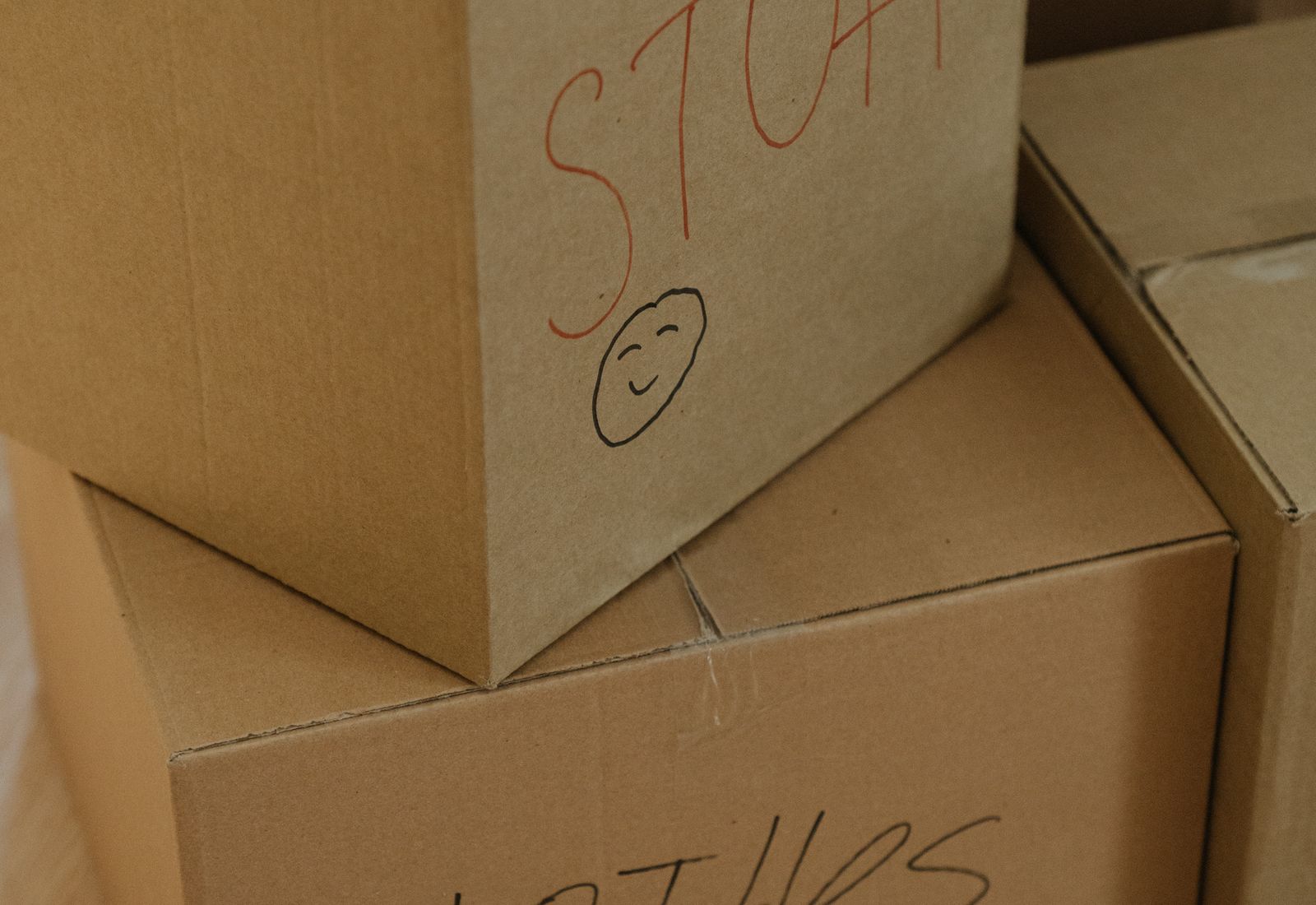 Packed auction boxes ready to ship from Monmouth County, NJ
